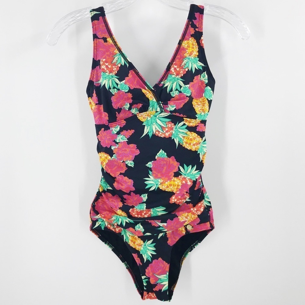Sunseeker 6 D One Piece Pineapple Floral Swimsuit
